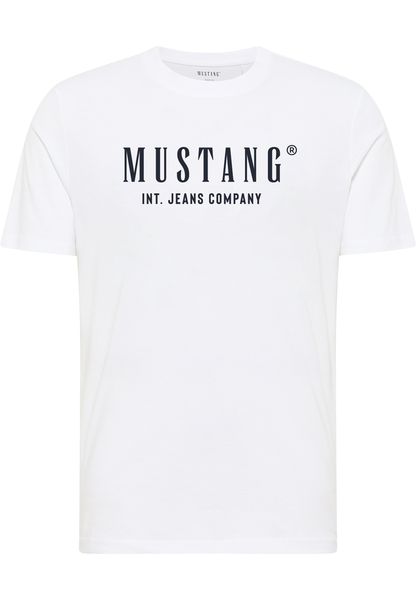 Męski T-Shirt Mustang Style Alex General White 1017990 2045. Białe t-shirty męskie Mustang, m, bez wzorów, bez kołnierzyka. W wyprzedaży za 29.99 zł.