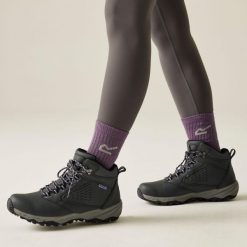 Damskie wodoodporne buty trekkingowe Amble. Szare trekkingi damskie Regatta. Za 249.99 zł.