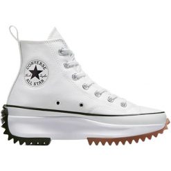 Trampki damskie Converse cu platforma Run Star Hike. Białe obuwie sportowe damskie Converse, bez wzorów, retro, bez zapięcia. Za 690.00 zł.