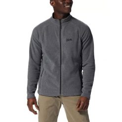 Bluza polarowa męska Mountain Hardwear Polartec Microfleece Full Zip. Czarne bluzy męskie Mountain Hardwear, m, bez wzorów, z polaru, bez kaptura, narciarskie. Za 299.00 zł.