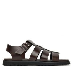 Sandały Aldo. Brązowe sandały męskie Aldo, bez zapięcia. Za 369.99 zł.