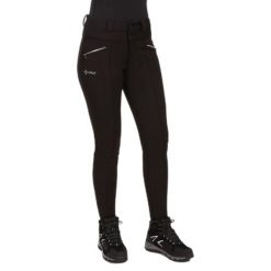 Damskie legginsy Kilpi Maura. Czarne legginsy sportowe damskie Kilpi, xs, bez wzorów, narciarskie. Za 473.69 zł.