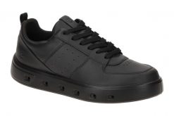 Buty do chodzenia damskie Ecco Sneaker Street 720. Czarne obuwie sportowe damskie ecco, bez wzorów, z materiału, trekkingowe. Za 694.60 zł.
