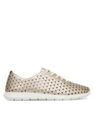 Remonte Półbuty CEO-R7101-91 Złoty. Żółte półbuty damskie Remonte, bez wzorów, ze skóry, bez obcasa, bez zapięcia. Za 359.99 zł.