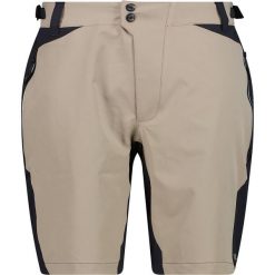 Spodenki na rower CMP Kovari Bermuda. Brązowe szorty męskie CMP, l, bez wzorów, z materiału. Za 472.99 zł.
