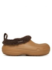 Crocs Klapki Classic Lined Shorty 211380 Brązowy. Brązowe klapki damskie Crocs, bez wzorów, z tworzywa sztucznego, bez obcasa. Za 309.99 zł.