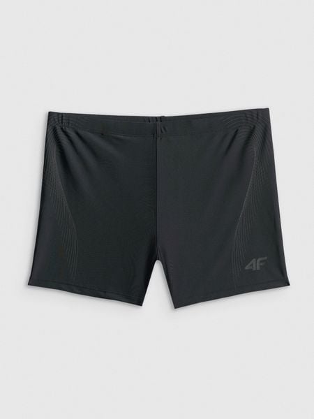 4F Kąpielówki męskie - czarne S. Czarne kąpielówki męskie 4f, l, bez wzorów, z materiału, do pływania. Za 69.99 zł.
