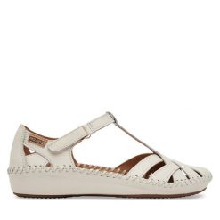 Sandały Pikolinos. Białe sandały damskie Pikolinos, bez wzorów, bez obcasa, na płaskiej podeszwie, bez zapięcia. Za 519.99 zł.