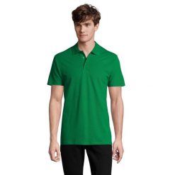 Męska Koszulka Polo Spring II. Zielone koszulki polo męskie SOL'S, m, bez wzorów, z bawełny, bez ramiączek. Za 90.99 zł.