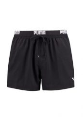 Spodenki kąpielowe męskie Puma Logo Short Lenght. Czarne kąpielówki męskie Puma, l, bez wzorów, z materiału, krótkie, do pływania. Za 221.30 zł.
