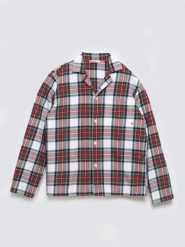 Piżama dwuczęściowa bawełniana w kratę biało-czerwona Senmunis 100. Białe koszule nocne damskie Big Star, l, bez wzorów, z bawełny, bez ramiączek. Za 279.99 zł.