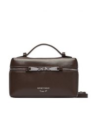 Emporio Armani Torebka EW004564 AF32959 Brązowy ciemny. Brązowe torebki do ręki damskie Emporio Armani, bez wzorów, ze skóry, bez dodatków. Za 1,404.00 zł.