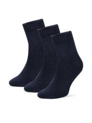 GINO ROSSI Skarpety długie CEO_AS_GR_3MB_002W-AW26 (3-PACK) Granatowy. Niebieskie skarpety męskie Gino Rossi, bez wzorów, z bawełny. Za 34.99 zł.