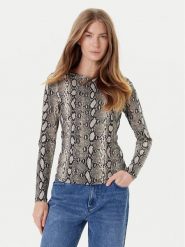 MICHAEL Michael Kors Bluzka MT551STHMC Beżowy Regular Fit. Brązowe bluzki damskie MICHAEL Michael Kors, l, bez wzorów, z wiskozy, bez kołnierzyka, bez ramiączek. Za 339.99 zł.