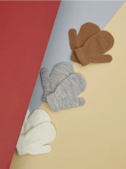 Rękawiczki 3 pack - szary. Szare rękawiczki dziecięce Sinsay, bez wzorów. Za 12.99 zł.