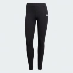 Legginsy Essentials Linear Cotton. Białe legginsy damskie Adidas, s, bez wzorów, z bawełny. Za 119.00 zł.