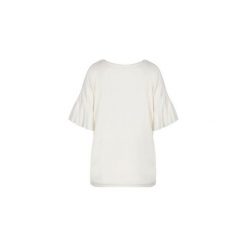 Bluzka W drodze biała. Białe bluzki damskie Studio erer, z jeansu, eleganckie, z falbankami. Za 119.00 zł.