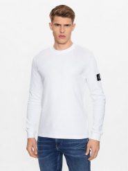 Calvin Klein Jeans Bluza J30J323485 Biały Regular Fit. Białe bluzy męskie Calvin Klein Jeans, m, bez wzorów, z bawełny, bez kaptura. Za 189.99 zł.