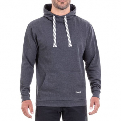 Bluza w kolorze ciemnoszarym. Szare bluzy męskie Jeep, z nadrukiem. W wyprzedaży za 112.95 zł.