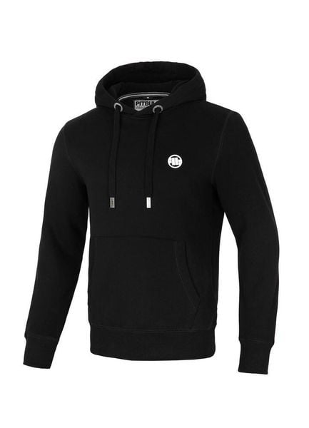 Bluza męska Pitbull z kapturem Small Logo. Czarne bluzy męskie PITBULL, m, bez wzorów, z bawełny, z kapturem, na fitness i siłownię. Za 239.00 zł.