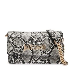 Torebka Just Cavalli. Szare torebki do ręki damskie Just Cavalli, bez wzorów, wizytowe, bez dodatków. Za 626.99 zł.