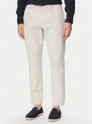 BOSS Chinosy 50559158 Beżowy jasny Tapered Fit. Brązowe eleganckie spodnie męskie Boss, m, bez wzorów, z bawełny. Za 629.99 zł.