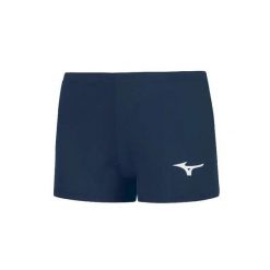 Szorty damskie Mizuno Team Trad. Niebieskie szorty sportowe damskie Mizuno, l, bez wzorów, z materiału, eleganckie, rowerowe. Za 137.00 zł.