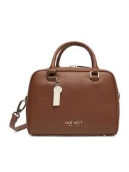Nine West Torebka CEO-Brooklyn-Bliss-LX10159 Brązowy. Brązowe torebki do ręki damskie Nine West, bez wzorów, z materiału, bez dodatków. Za 369.99 zł.