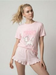 Piżama dwuczęściowa z domieszką wiskozy Marie - różowy. Czerwone piżamy damskie Sinsay, l, bez wzorów, z wiskozy, bez ramiączek. Za 49.99 zł.