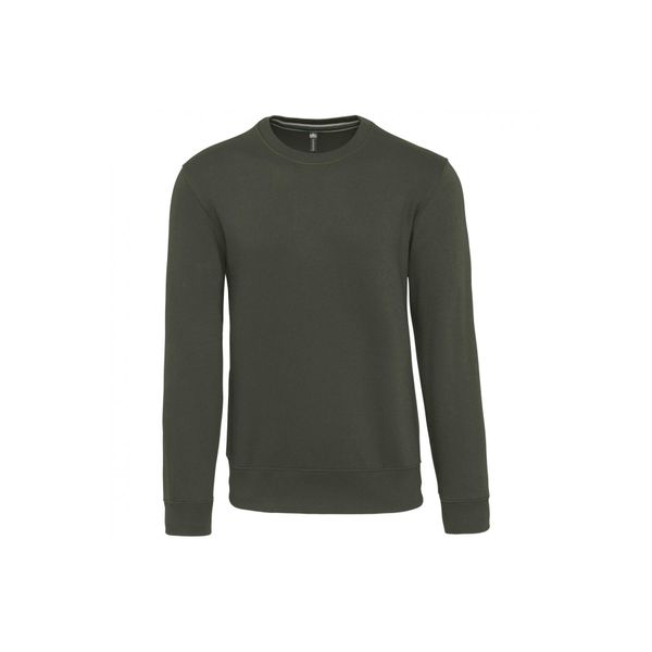 Bluza z okrągłym dekoltem Kariban. Brązowe bluzy męskie KARIBAN, xl, bez wzorów, z bawełny, bez kaptura. Za 214.50 zł.