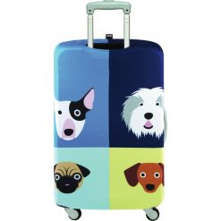 Pokrowiec na walizkę LOQI Stephen Cheetham Dogs. Walizki męskie LOQI, z elastanu. Za 114.00 zł.
