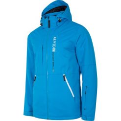 Kurtka narciarska męska KUMN552R - niebieski. Niebieskie kurtki męskie 4f, m, bez wzorów, z kapturem. W wyprzedaży za 249.99 zł.