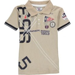 Koszulka polo w kolorze beżowym. T-shirty dla chłopców Geographical Norway Kids & Ladies. W wyprzedaży za 78.95 zł.