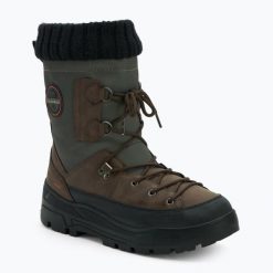 Śniegowce męskie Napapijri Herb. Brązowe śniegowce i trapery męskie Napapijri, na zimę, bez zapięcia. Za 489.99 zł.