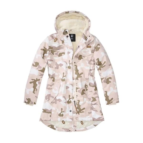 Parka dla kobiet Brandit Marsh Lake. Zielone parki damskie Brandit, m, z aplikacjami, z futra, bez kaptura. Za 539.90 zł.