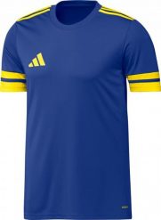 Adidas Sport Squa25 Jsy M Koszulka Dorosłych. Niebieskie koszulki sportowe męskie Adidas, m, bez wzorów, z poliesteru, bez kołnierzyka, bez ramiączek, na fitness i siłownię. Za 73.99 zł.
