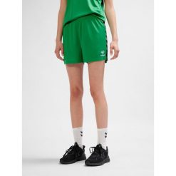 Szorty damskie Hummel autentyczne Pl. Zielone szorty sportowe damskie Hummel, na lato, bez wzorów, sportowe, do piłki nożnej. Za 136.50 zł.