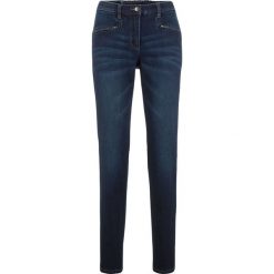 Dżinsy "push up" STRAIGHT bonprix ciemny denim. Jeansy damskie marki DOMYOS. Za 139.99 zł.