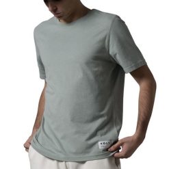 T-shirt Casual Vert. Zielone t-shirty męskie VOLT PADEL, uniwersalny, bez wzorów, z bawełny, casualowe, bez kołnierzyka. Za 207.35 zł.