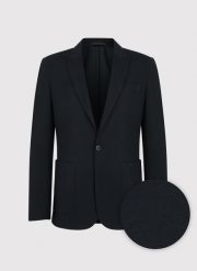PAKO LORENTE – Casualowa marynarka męska w kolorze czarnym. Czarne marynarki męskie Pako Lorente, bez wzorów, z dzianiny, casualowe. Za 399.99 zł.