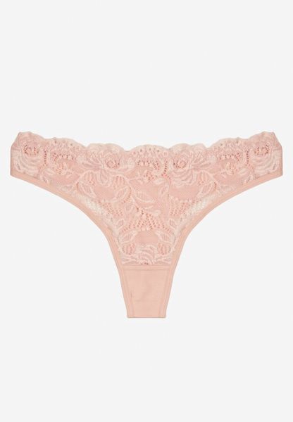 Różowe Koronkowe Majtki Stringi z Bawełny Venalora. Czerwone stringi damskie Born2be, l, bez wzorów, z bawełny. Za 5.99 zł.