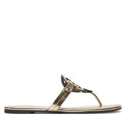 Japonki Tory Burch. Żółte klapki damskie Tory Burch, bez wzorów, bez obcasa. Za 689.99 zł.