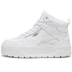 Adidasy Puma Karmen Ii Idol Mid, Dla obu płci. Białe obuwie sportowe damskie Puma, bez wzorów, ze skóry ekologicznej, trekkingowe. Za 490.00 zł.