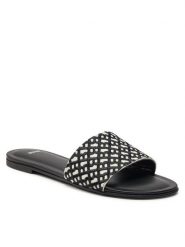 Boss Klapki Millie Slide Cveb 50517365 Czarny. Czarne klapki damskie Boss, bez wzorów, z materiału, bez obcasa. Za 949.99 zł.