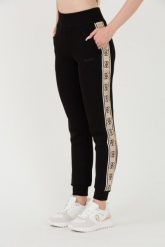 GUESS Czarne dresowe spodnie Britney Jogger. Czarne spodnie dresowe damskie Guess, xs, z aplikacjami, z dresówki. W wyprzedaży za 270.99 zł.