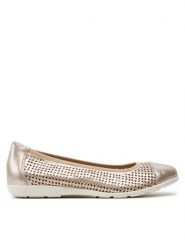 Caprice Baleriny 9-22151-42 Złoty. Żółte baleriny damskie Caprice, bez wzorów, ze skóry, bez obcasa. Za 202.99 zł.