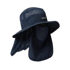Czapka turystyczna Sondra II: ochrona i styl podczas Twoich przygód. Niebieskie czapki i kapelusze męskie IZAS, bez wzorów, sportowe. Za 182.57 zł.
