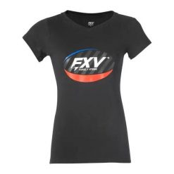 Koszulka damska Force XV ovale. Czarne t-shirty damskie FORCE XV, bez wzorów, bez kołnierzyka. Za 89.50 zł.