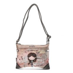 Różowa Listonoszka Anekke Stylowa Torebka Damska Z Laleczką. Czerwone listonoszki damskie Anekke, bez wzorów, eleganckie, na ramię, bez dodatków. Za 309.00 zł.