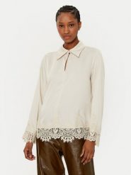 Bruuns Bazaar Koszula Elaina BBW4270 Écru Regular Fit. Bluzki damskie Bruuns Bazaar, bez wzorów, z syntetyku, bez kołnierzyka, bez ramiączek. Za 349.99 zł.